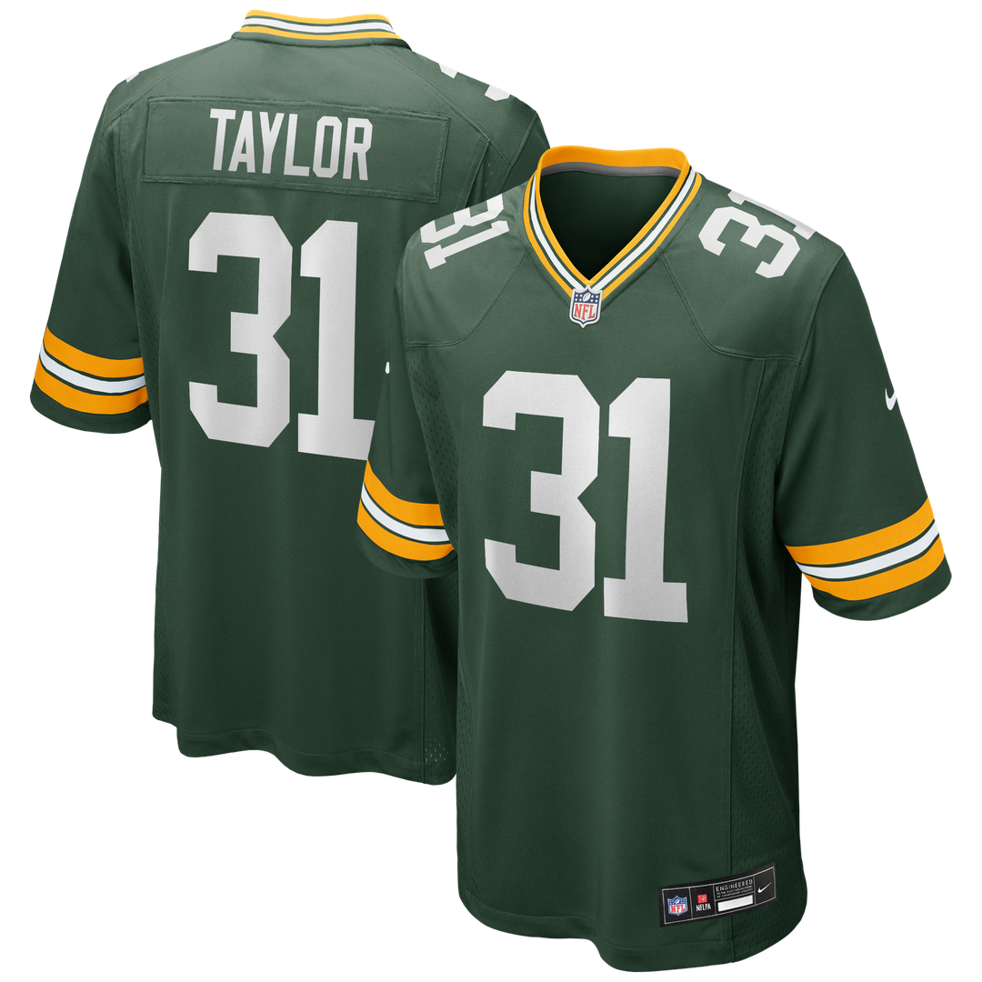 Green Bay Packers Jim Taylor Nike Green Game Retired Player Jersey product image 1, provided for visual reference and