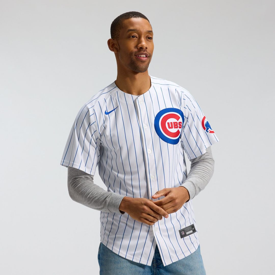 Chicago Cubs Dansby Swanson Nike White Home Limited Player Jersey product image 2, provided for visual reference and product