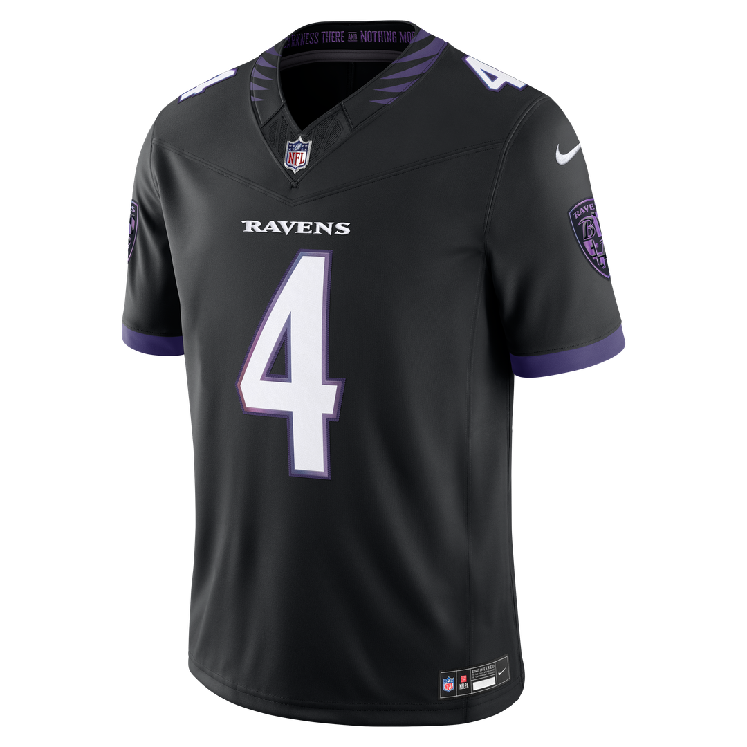 Baltimore Ravens Zay Flowers Nike Black Alternate Alternate Vapor F.U.S.E. Stitched Limited Jersey product image 5, provided