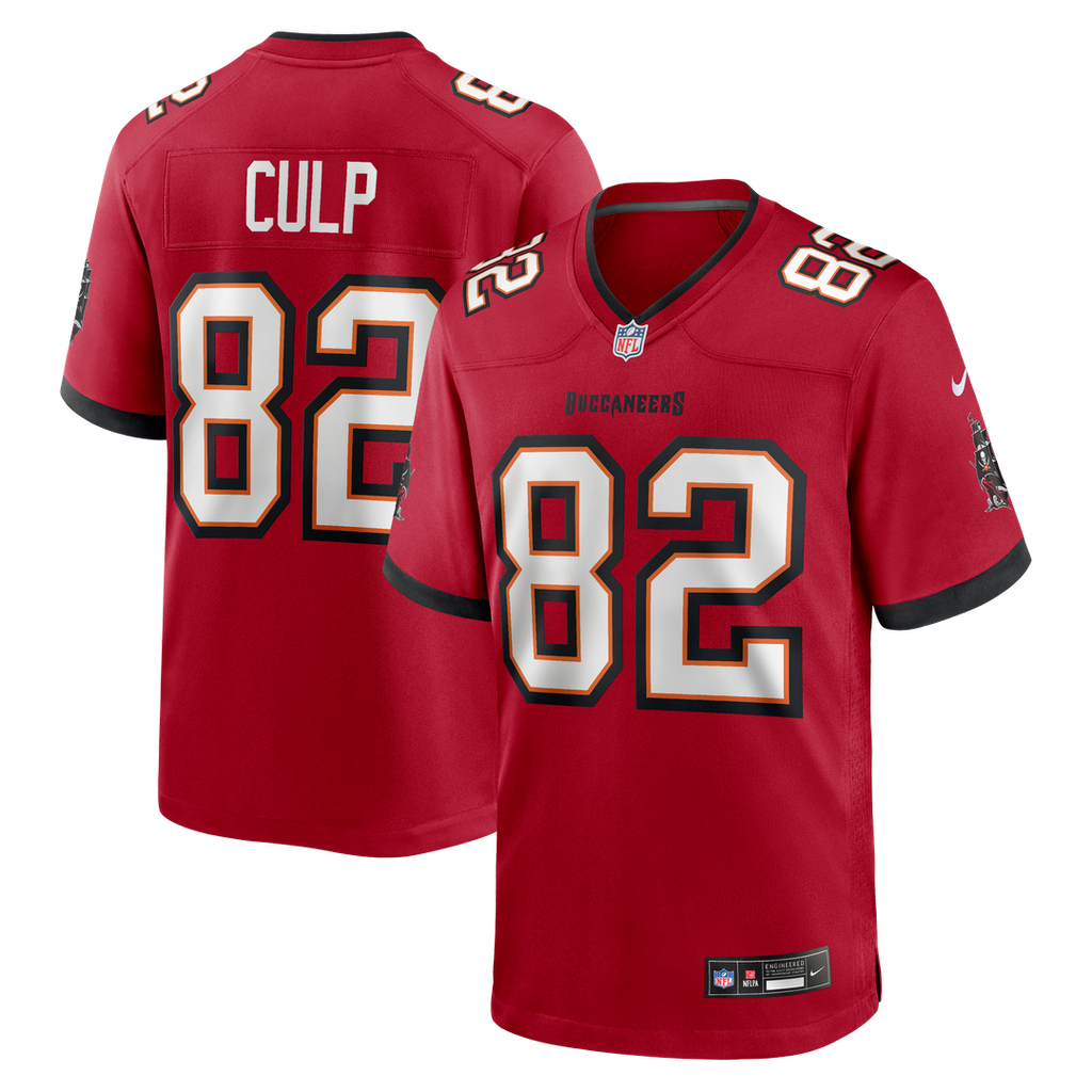 Tampa Bay Buccaneers Devin Culp Nike Red Game Jersey product image 1, provided for visual reference and product detail review