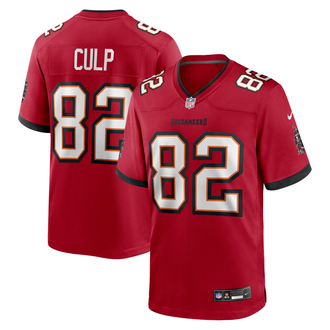 Tampa Bay Buccaneers Devin Culp Nike Red Game Jersey product image 1, provided for visual reference and product detail review
