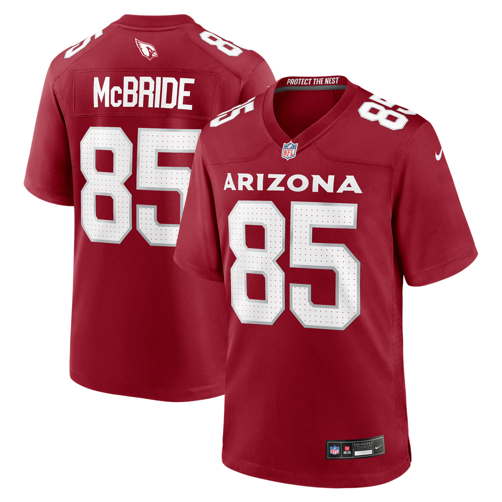 Arizona Cardinals Trey McBride Nike Cardinal Game Jersey product image 1, provided for visual reference and product detail