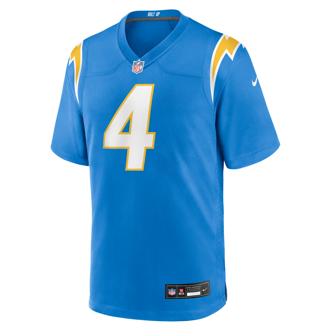 Los Angeles Chargers Tarheeb Still Nike Powder Blue Team Game Jersey product image 2, provided for visual reference and