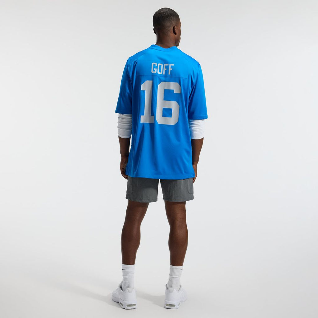 Detroit Lions Jared Goff Nike Blue Alternate Game Jersey product image 5, provided for visual reference and product detail