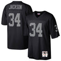 Las Vegas Raiders Bo Jackson Mitchell & Ness Black Legacy Replica Jersey product image 1, provided for visual reference and