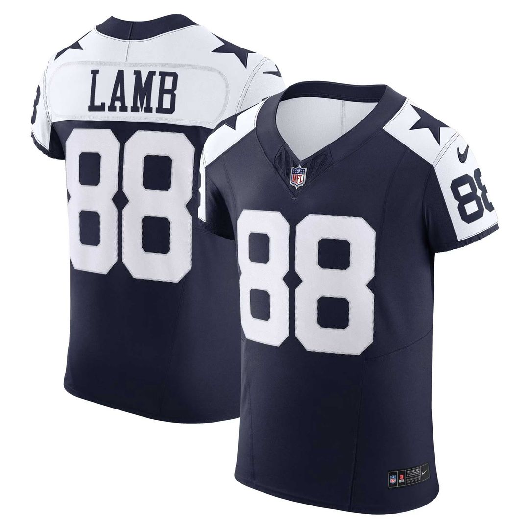 Dallas Cowboys CeeDee Lamb Nike Navy Alternate Vapor F.U.S.E. Elite Jersey product image 1, provided for visual reference