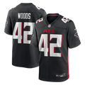 Atlanta Falcons Josh Woods Nike Black Team Game Jersey product image 1, provided for visual reference and product detail