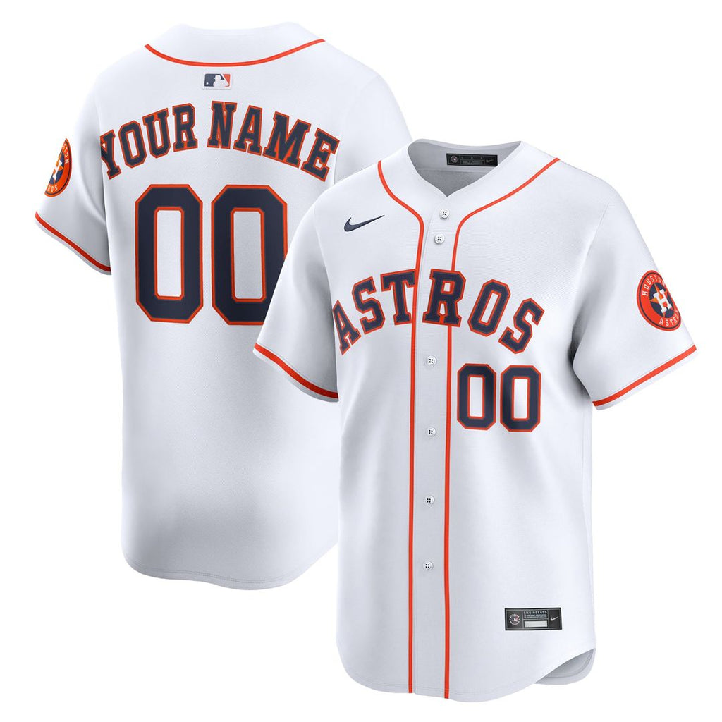 Houston Astros Nike Orange Alternate Limited Custom Jersey product image 7, provided for visual reference and product detail