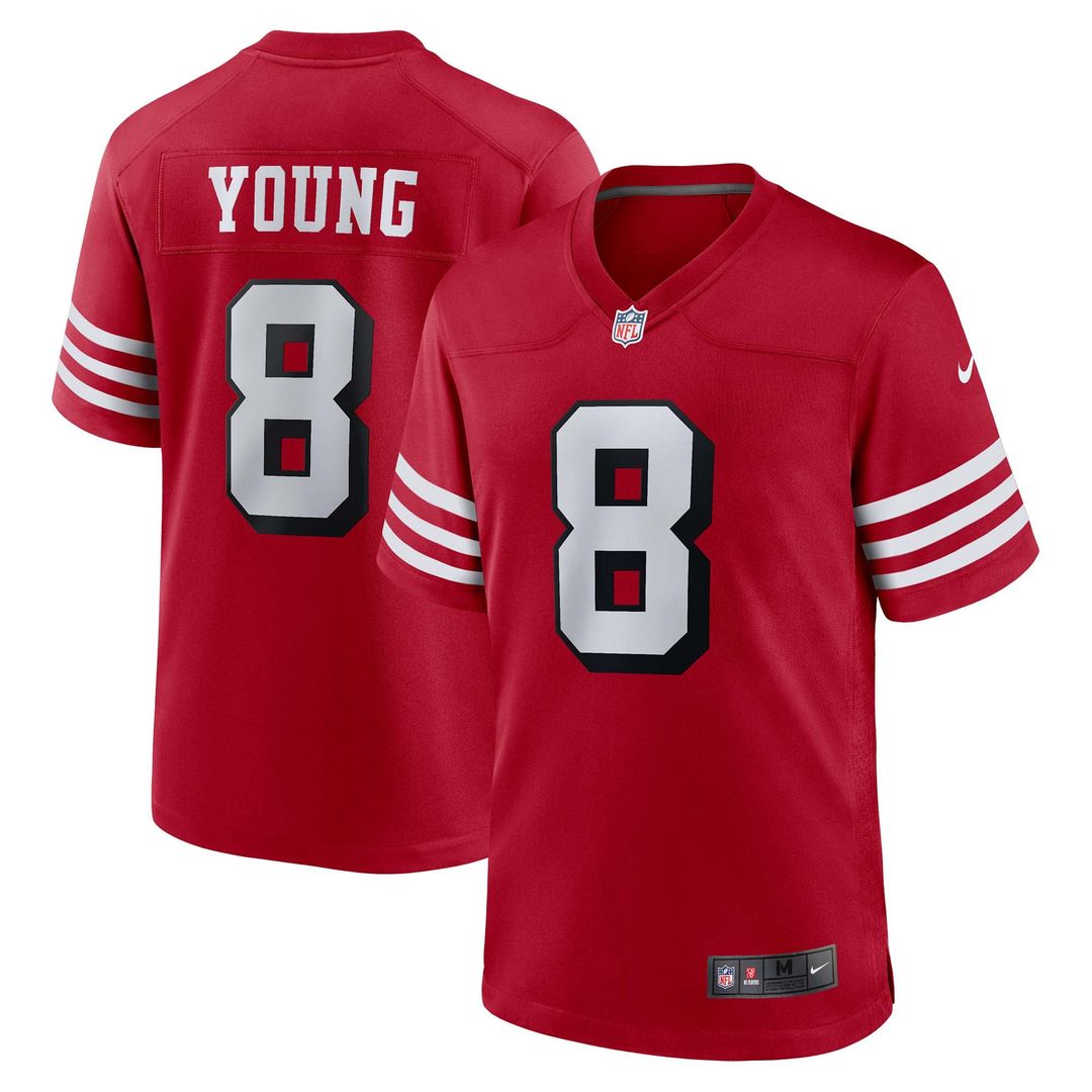 San Francisco 49ers Steve Young Nike Scarlet Retired Player Alternate Game Jersey product image 1, provided for visual