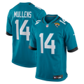 Jacksonville Jaguars Nick Mullens Nike Teal Team Game Jersey product image 1, provided for visual reference and product