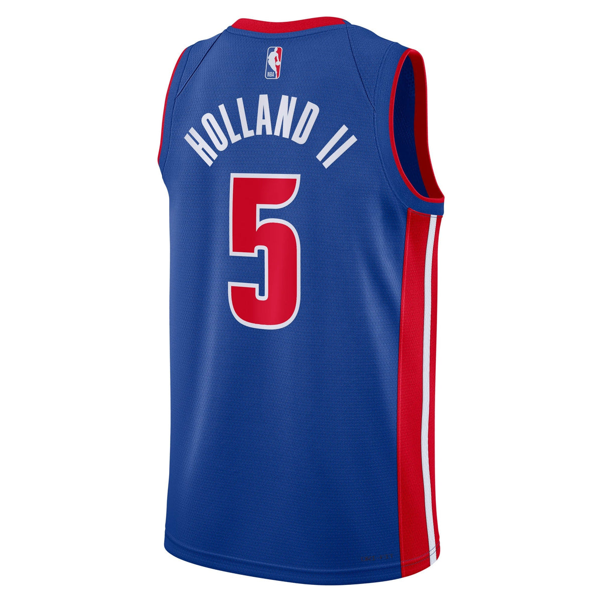 Detroit Pistons Nike Icon Swingman Jersey NBA 2024 Draft First Round Pick - Blue - Ron Holland II - Unisex product image 4,