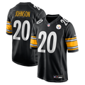 Pittsburgh Steelers Kaleb Johnson Nike Black Team Game Jersey product image 1, provided for visual reference and product