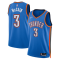 Oklahoma City Thunder Nike Icon Edition Swingman Jersey - Blue - Jared McCain - Unisex product image 1, provided for visual