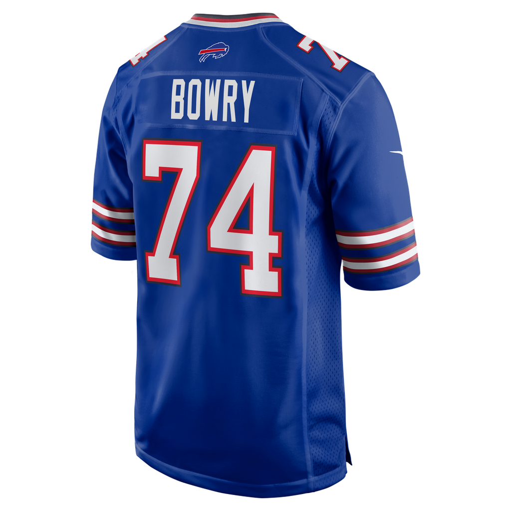 Buffalo Bills Jude Bowry Nike Royal Team Game Jersey product image 5, provided for visual reference and product detail review