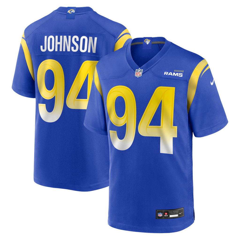 Los Angeles Rams Desjuan Johnson Nike Royal Home Game Jersey product image 1, provided for visual reference and product