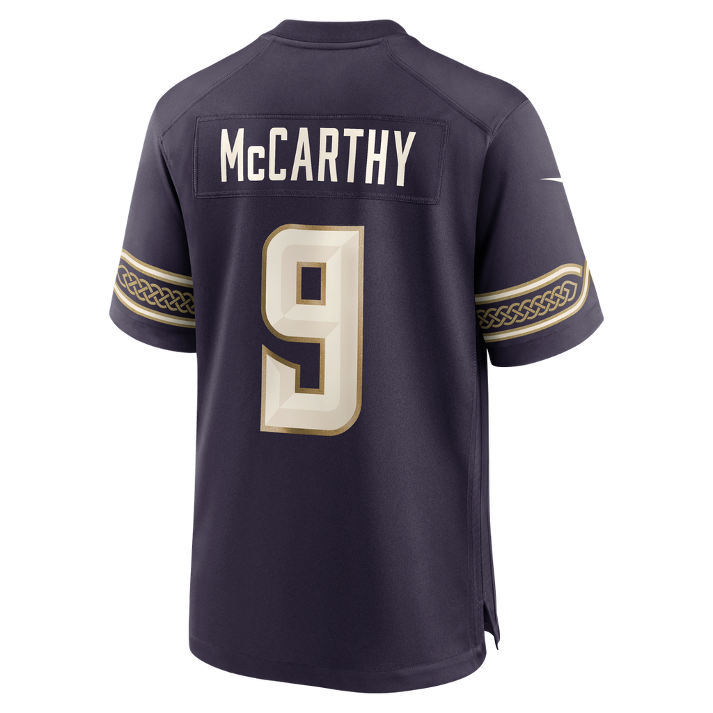 Minnesota Vikings J.J McCarthy Nike Purple 2026 Rivalries Collection Game Jersey product image 7, provided for visual