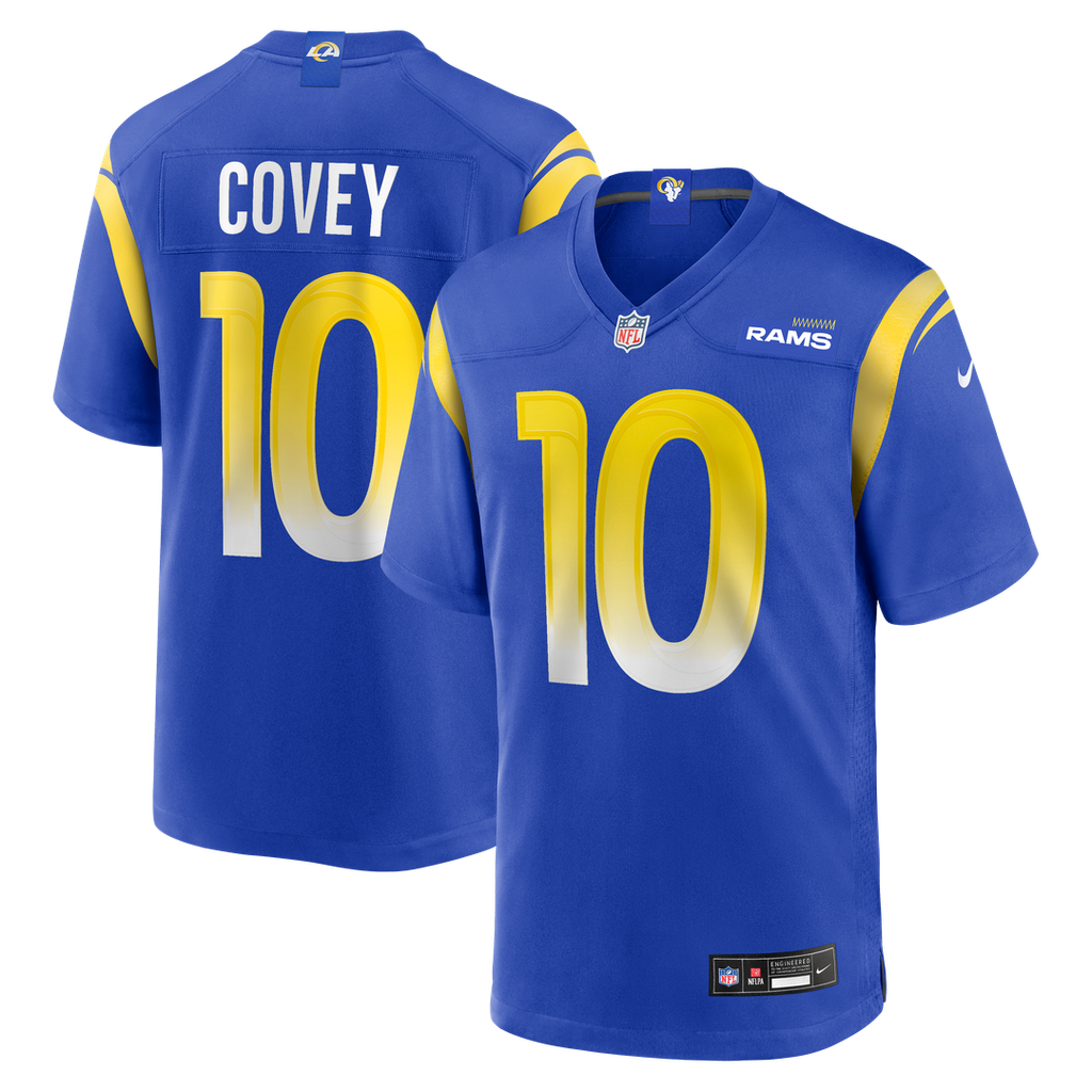 Los Angeles Rams Britain Covey Nike Royal Team Game Jersey product image 1, provided for visual reference and product detail