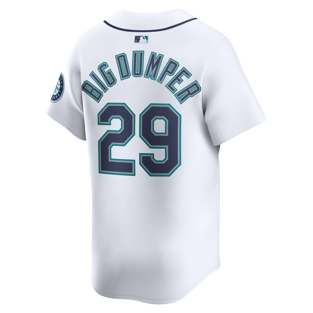 Seattle Mariners Cal Raleigh Nike White Home Limited Player Jersey product image 3, provided for visual reference and