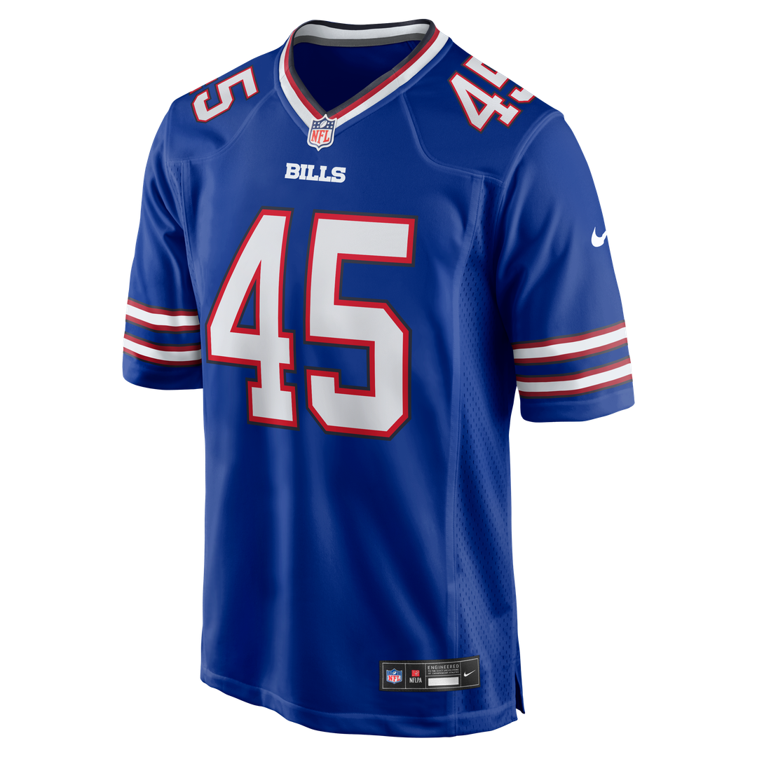 Buffalo Bills Shaq Thompson Nike Royal Team Game Jersey product image 2, provided for visual reference and product detail