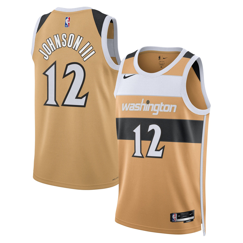 Washington Wizards Nike 2025/26 City Edition Swingman Jersey - Tan - Tre Johnson III - Unisex product image 1, provided for
