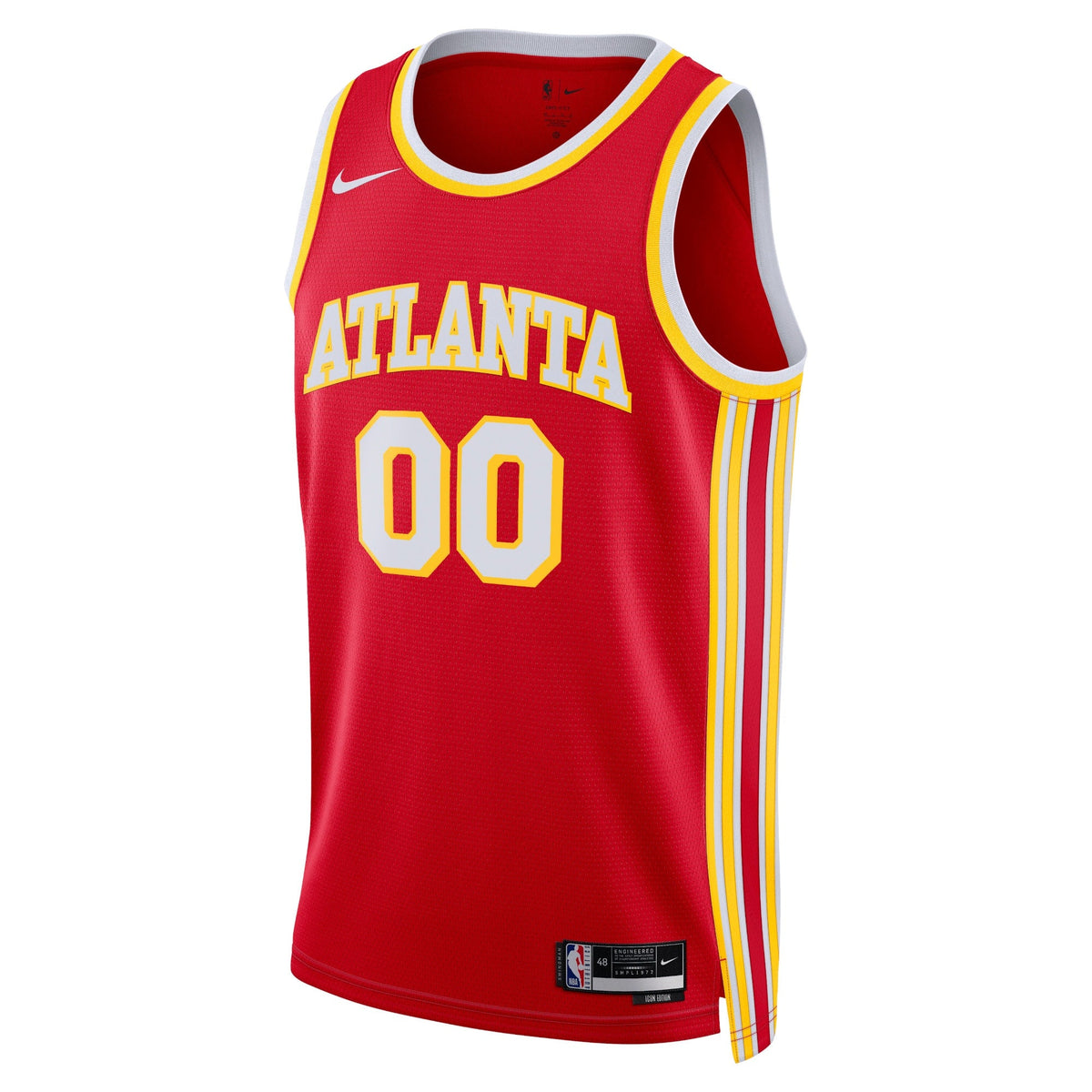 Atlanta Hawks Nike Icon Swingman Jersey - Custom - Unisex product image 2, provided for visual reference and product detail