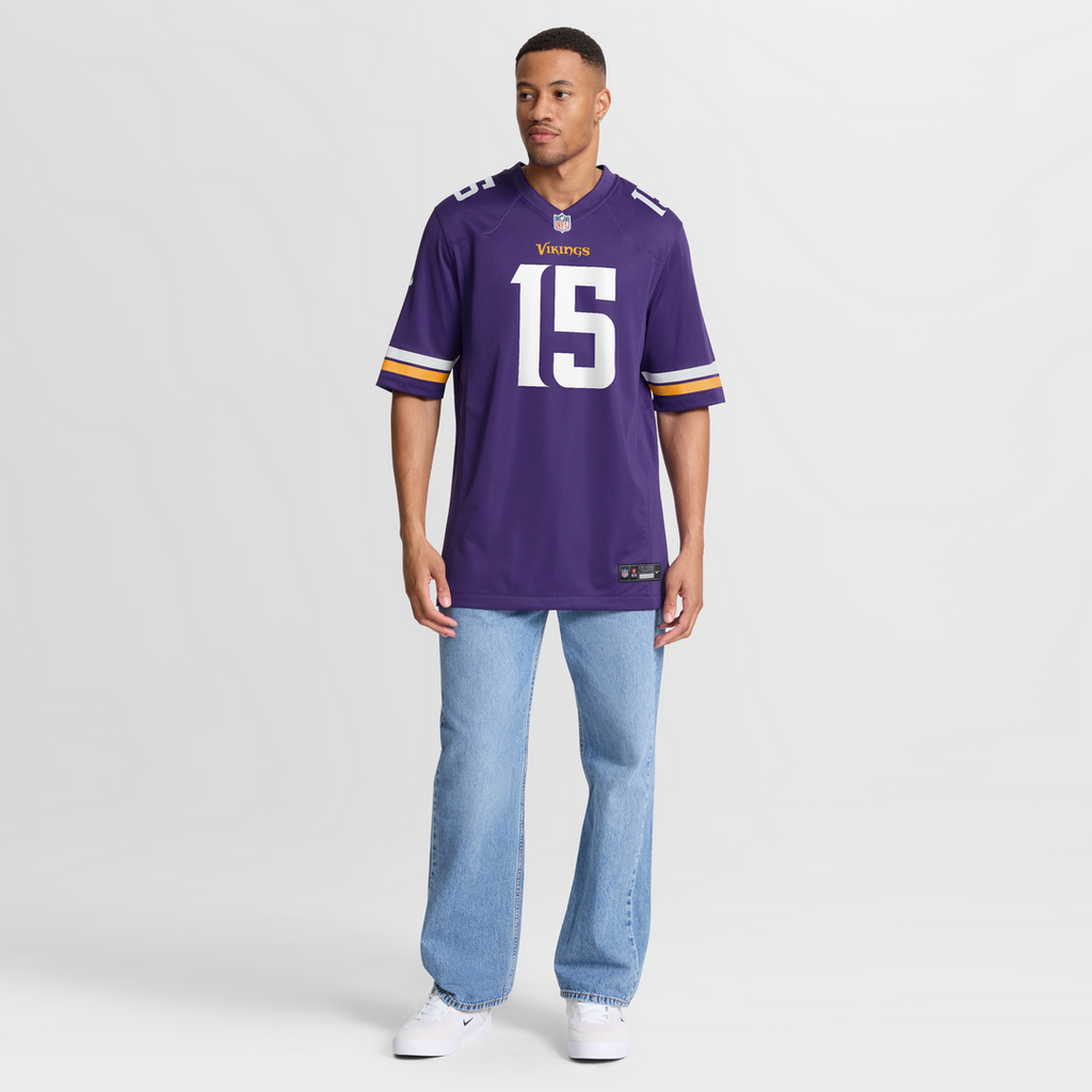Minnesota Vikings Dallas Turner Nike Purple Game Jersey product image 15, provided for visual reference and product detail