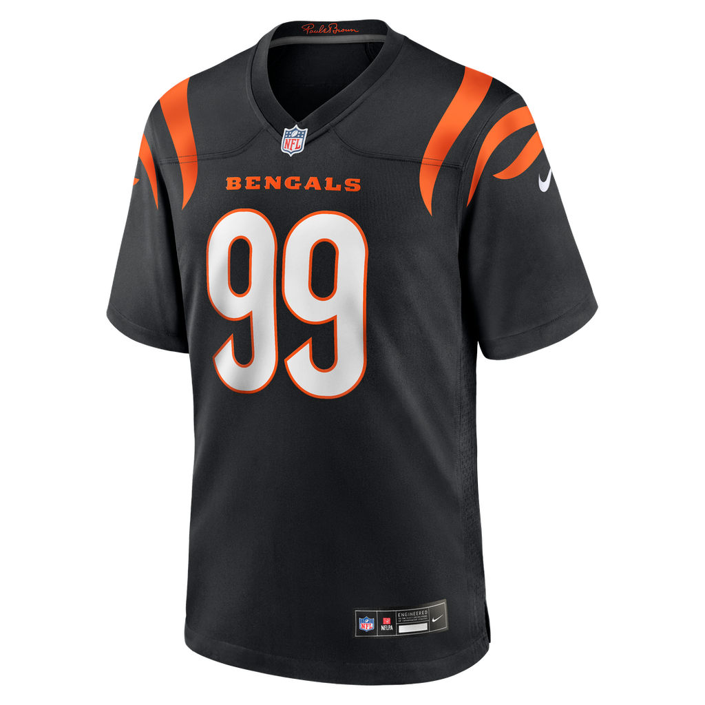 Cincinnati Bengals Myles Murphy Nike Black Game Jersey product image 2, provided for visual reference and product detail