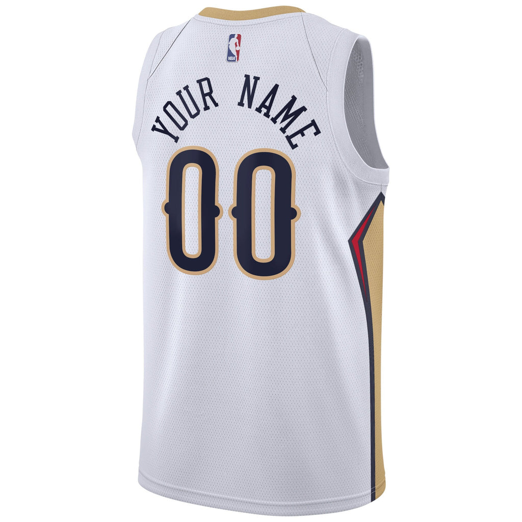 New Orleans Pelicans Nike Association Swingman Jersey - Custom - Unisex product image 3, provided for visual reference and