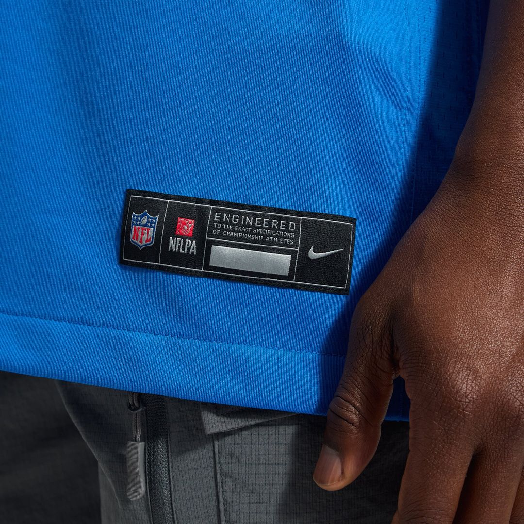 Detroit Lions Jared Goff Nike Blue Alternate Game Jersey product image 13, provided for visual reference and product detail