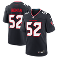 Houston Texans Xavier Thomas Nike Navy Team Game Jersey product image 1, provided for visual reference and product detail