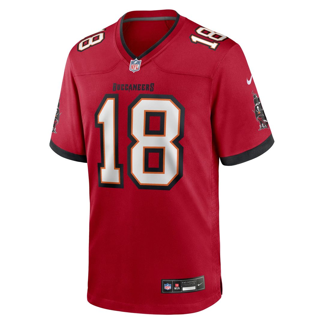 Tampa Bay Buccaneers Josh Williams Nike Red Team Game Jersey product image 2, provided for visual reference and product
