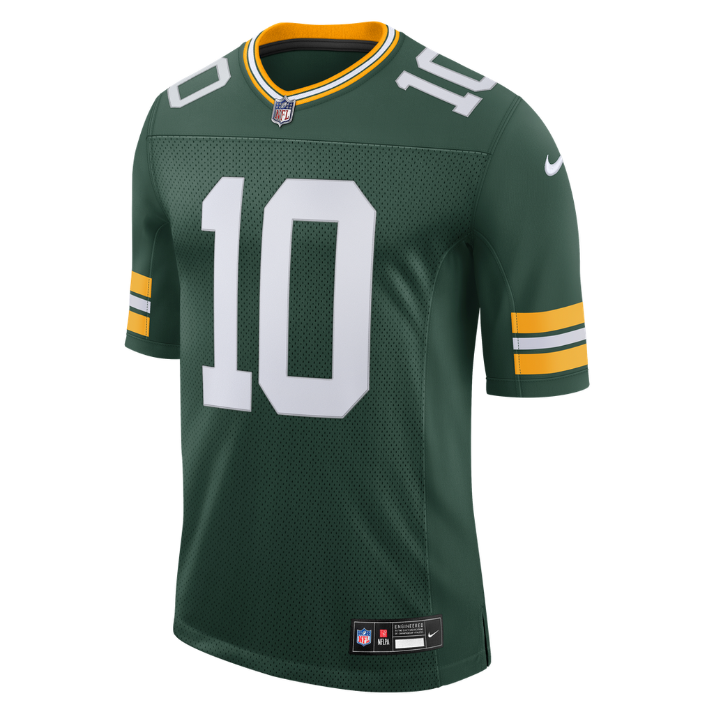 Green Bay Packers Jordan Love Nike Green Vapor Untouchable Stitched Limited Jersey product image 6, provided for visual
