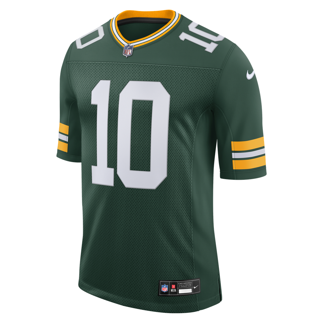 Green Bay Packers Jordan Love Nike Green Vapor Untouchable Stitched Limited Jersey product image 6, provided for visual