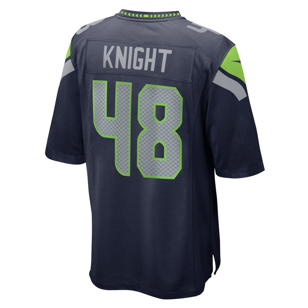 Seattle Seahawks Tyrice Knight Nike College Navy Game Jersey product image 3, provided for visual reference and product