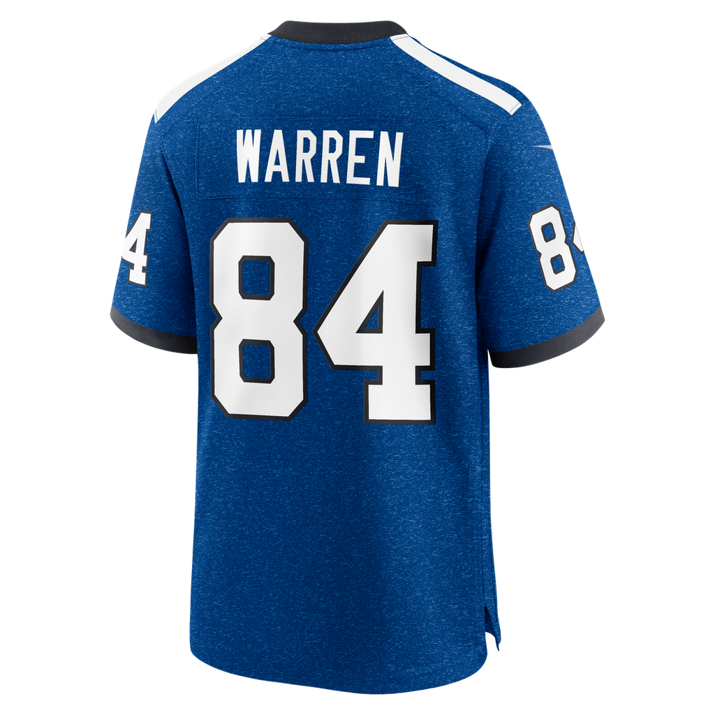 Indianapolis Colts Tyler Warren Nike Heather Royal Alternate 2 Indiana Nights Game Jersey product image 7, provided for