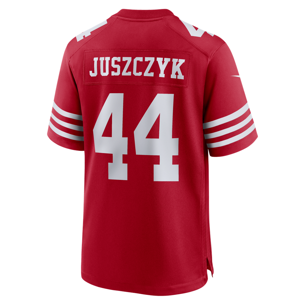 San Francisco 49ers Kyle Juszczyk Nike Scarlet 80th Anniversary Game Jersey product image 3, provided for visual reference