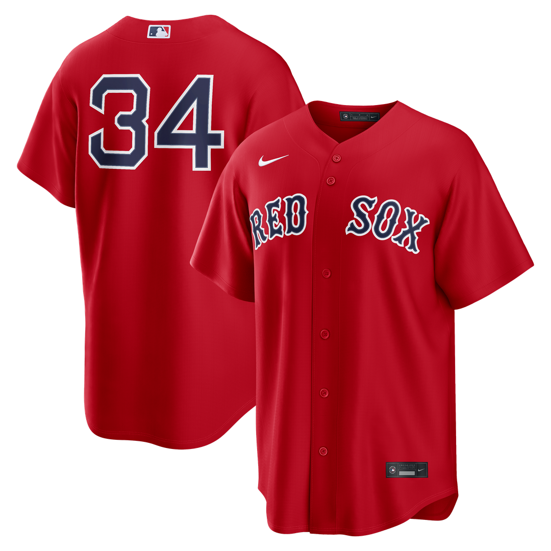 Boston Red Sox David Ortiz Nike Red Alternate Replica Jersey product image 1, provided for visual reference and product