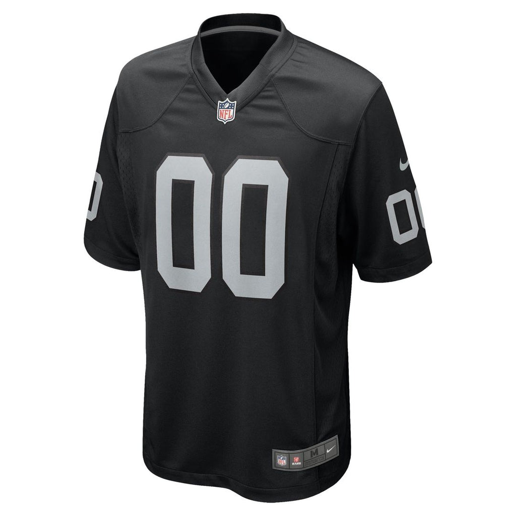 Las Vegas Raiders Nike Black Custom Game Jersey product image 2, provided for visual reference and product detail review