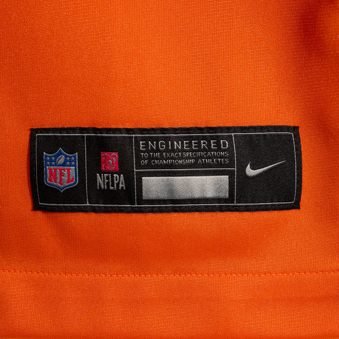 Denver Broncos J.K. Dobbins Nike Orange Team Game Jersey product image 6, provided for visual reference and product detail
