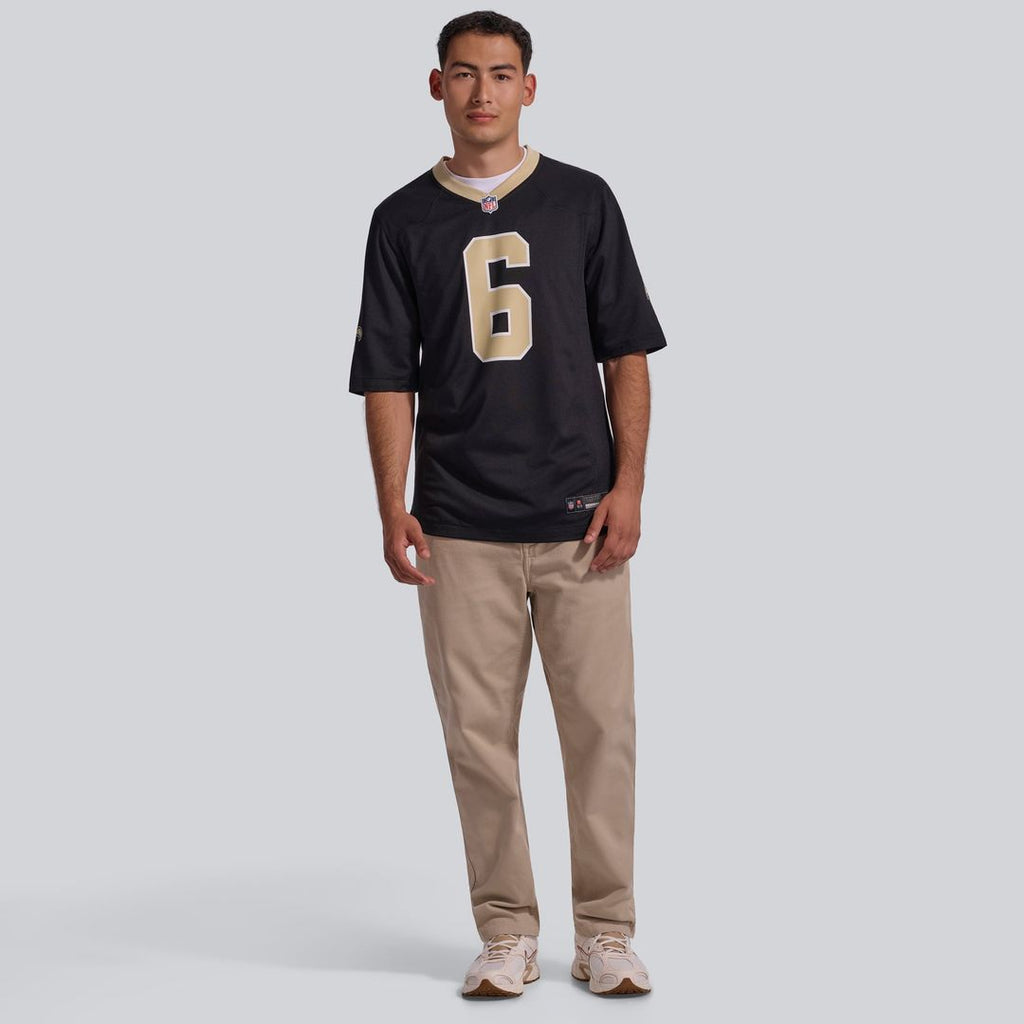 New Orleans Saints Tyler Shough Nike Gold Alternate Game Player Jersey product image 10, provided for visual reference and