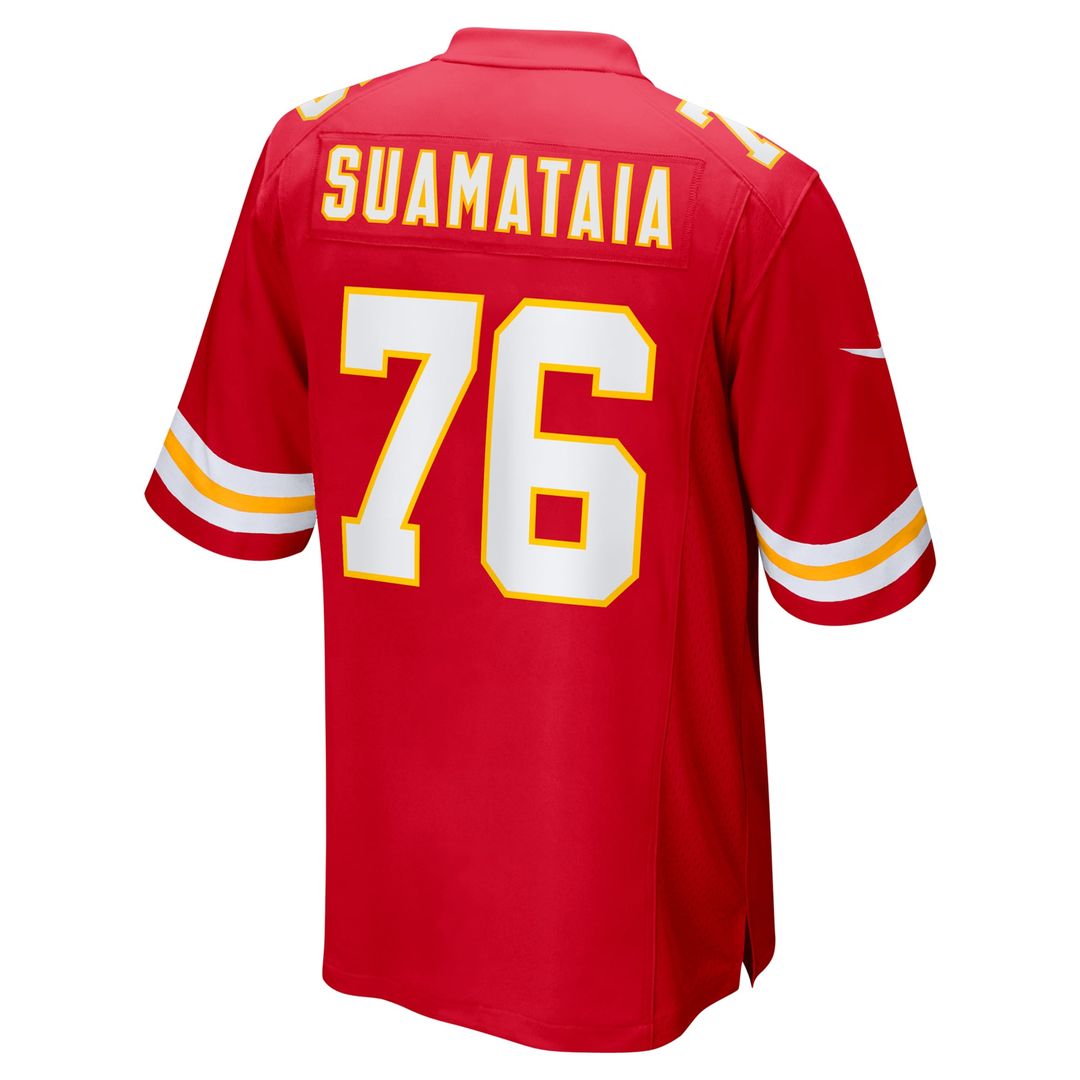 Kansas City Chiefs Kingsley Suamataia Nike Red Game Jersey product image 3, provided for visual reference and product detail