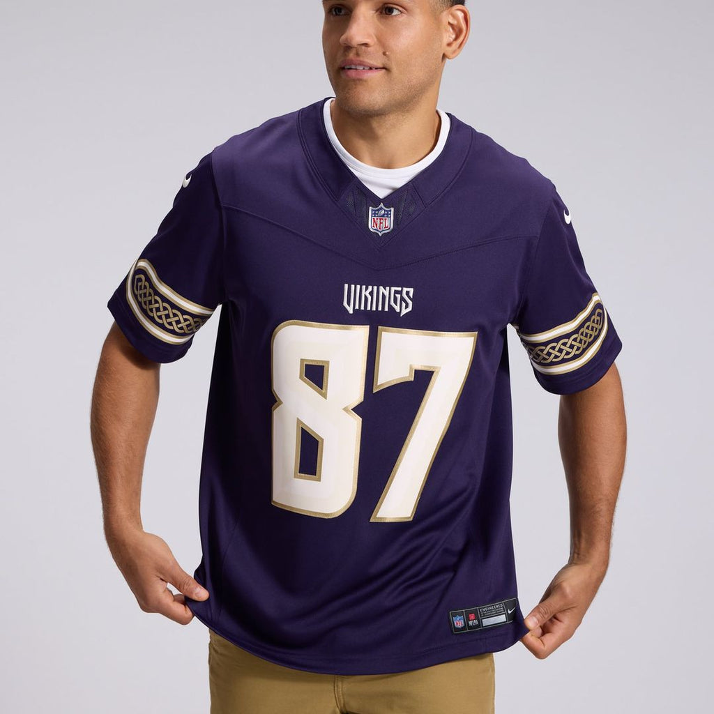 Minnesota Vikings T.J. Hockenson Nike Purple 2026 Rivalries Collection Stitched Limited Jersey product image 9, provided for
