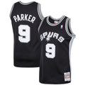 San Antonio Spurs Tony Parker Jersey By Mitchell & Ness product image 1, provided for visual reference and product detail
