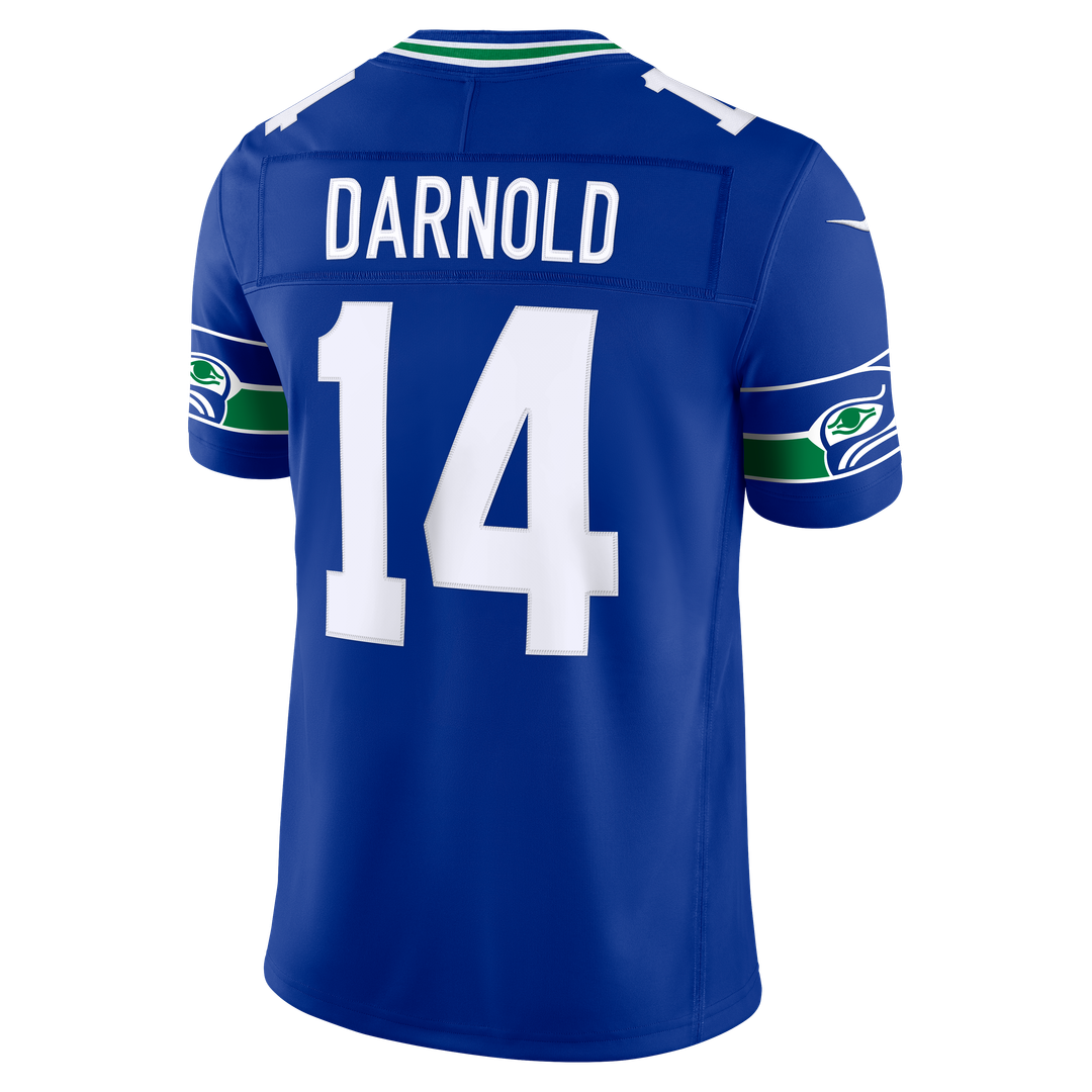 Seattle Seahawks Sam Darnold Nike College Navy Team Vapor F.U.S.E. Stitched Limited Jersey product image 9, provided for