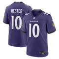 Baltimore Ravens LaJohntay Wester Nike Purple Team Game Jersey product image 1, provided for visual reference and product