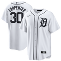 Detroit Tigers Kerry Carpenter Nike White Home Replica Jersey product image 1, provided for visual reference and product