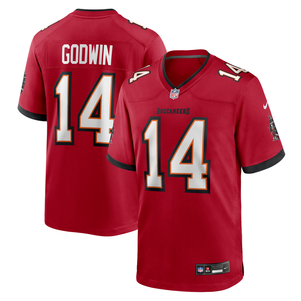 Tampa Bay Buccaneers Chris Godwin Nike Orange Throwback Game Jersey product image 13, provided for visual reference and