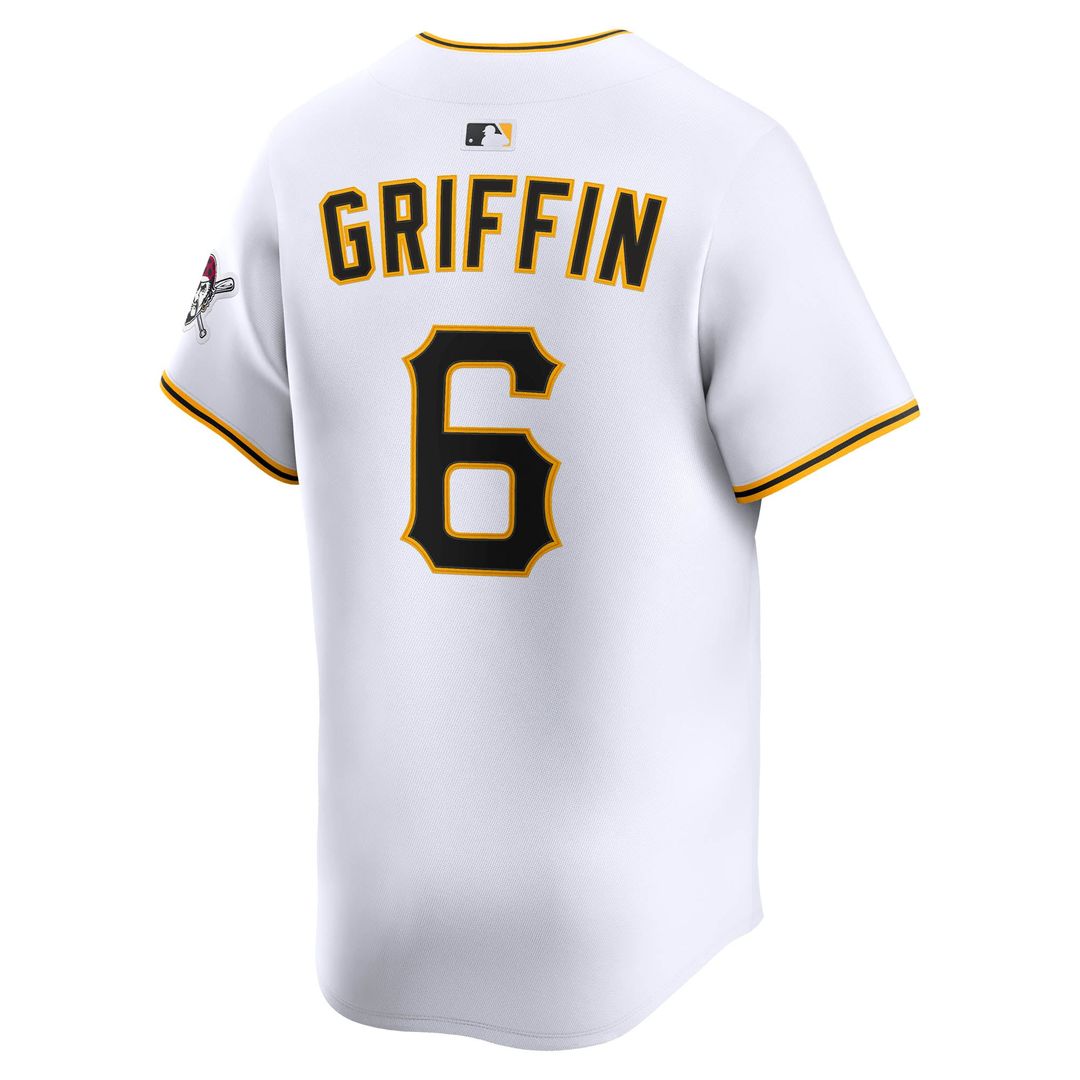 Pittsburgh Pirates Konnor Griffin Nike White Home Limited Jersey product image 3, provided for visual reference and product