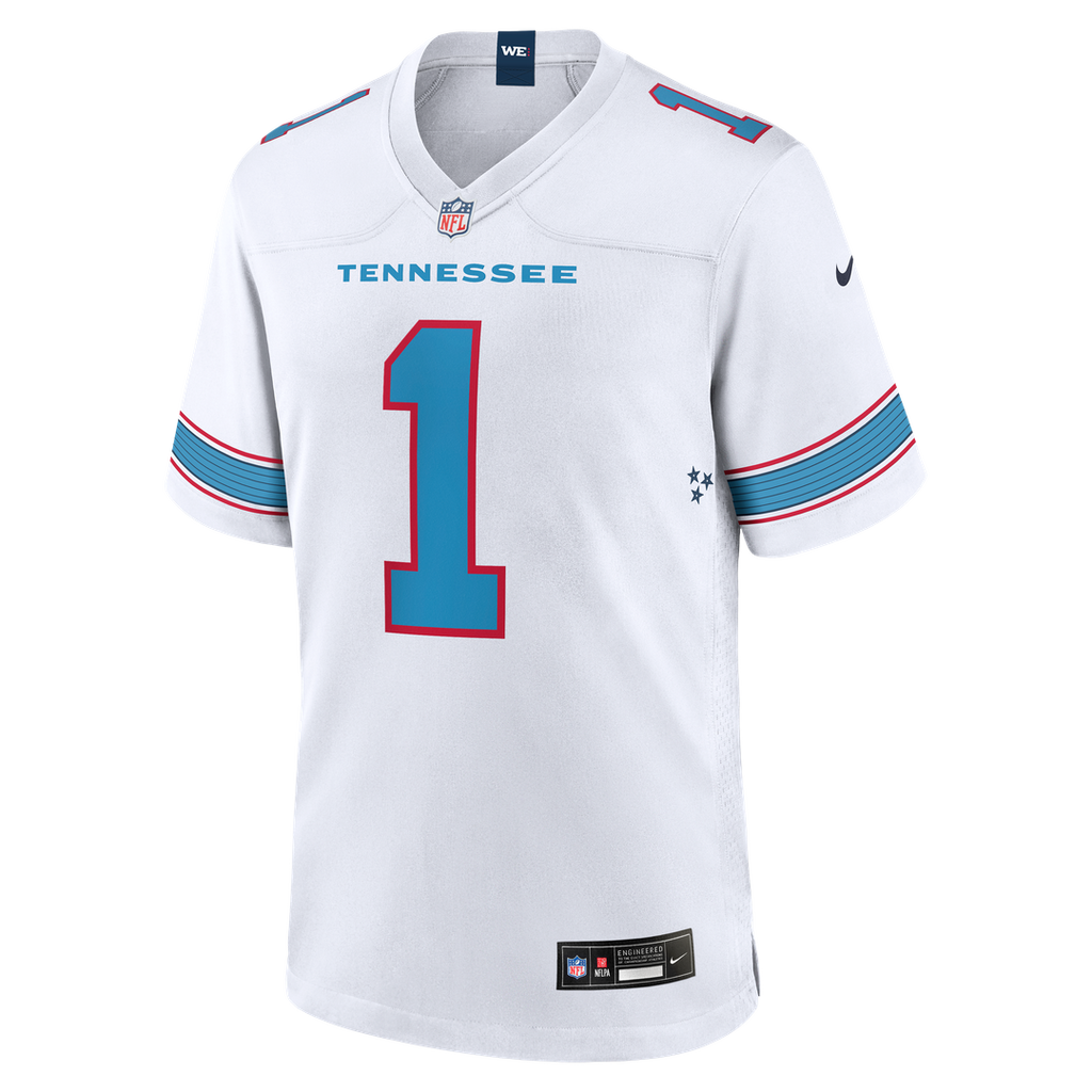 Tennessee Titans Cameron Ward Nike Light Blue Game Jersey product image 32, provided for visual reference and product detail