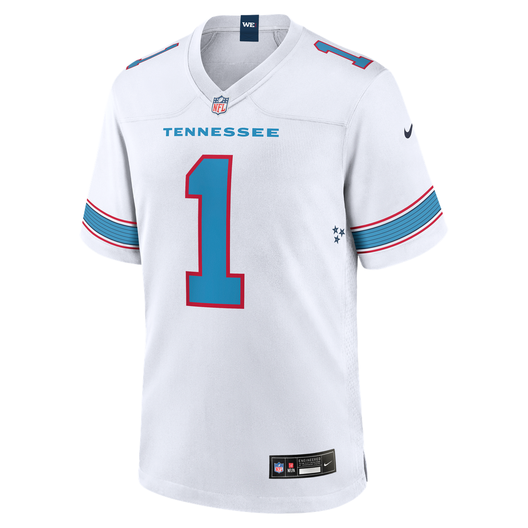 Tennessee Titans Cameron Ward Nike Light Blue Game Jersey product image 32, provided for visual reference and product detail